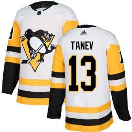 Adidas Pittsburgh Penguins #13 Brandon Tanev White Road Authentic Stitched NHL Jersey