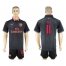 Arsenal #11 Ozil Black Red Soccer Club Jersey
