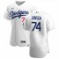 Los Angeles Dodgers #74 Kenley Jansen Mens Nike White Home 2020 Authentic Player MLB Jersey
