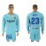 Barcelona #23 Umtiti Away Long Sleeves Soccer Club Jersey