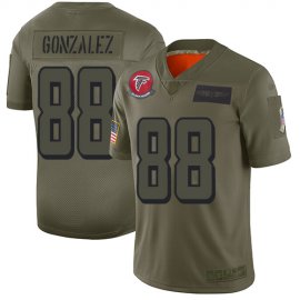 Nike Atlanta Falcons #88 Tony Gonzalez Camo Mens Stitched NFL Limited 2019 Salute To Service Jersey