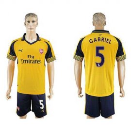 Arsenal #5 Gabriel Away Soccer Club Jersey