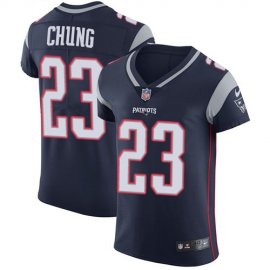Nike New England Patriots #23 Patrick Chung Navy Blue Team Color Mens Stitched NFL Vapor Untouchable Elite Jersey