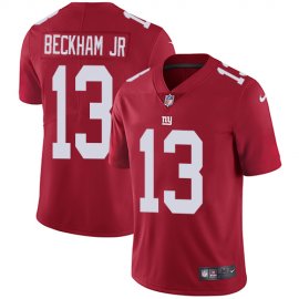 Nike New York Giants #13 Odell Beckham Jr Red Alternate Mens Stitched NFL Vapor Untouchable Limited Jersey
