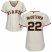 San Francisco Giants #22 Andrew McCutchen Cream Home Womens Stitched MLB Jersey