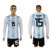 Argentina #15 Acuna Home Long Sleeves Soccer Country Jersey