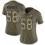 Nike Cleveland Browns #58 Christian Kirksey Olive/Camo Womens Stitched NFL Limited 2017 Salute to Service Jersey