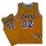 Los Angeles Lekers 32 Johnson yellow jerseys Cheap