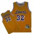 Los Angeles Lekers 32 Johnson yellow jerseys Cheap