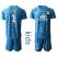 Lyon #1 Lopes Blue Goalkeeper Kid Soccer Club Jersey