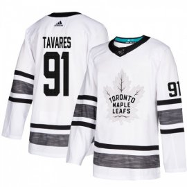 Adidas Toronto Maple Leafs #91 John Tavares White Authentic 2019 All-Star Stitched NHL Jersey