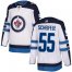 Adidas Winnipeg Jets #55 Mark Scheifele White Road Authentic Stitched NHL Jersey