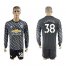 Manchester United #38 Tuanzebe Black Long Sleeves Soccer Club Jersey