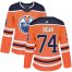 Adidas Edmonton Oilers #74 Ethan Bear Orange Home Authentic Womens Stitched NHL Jersey
