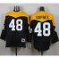 Mitchell And Ness 1967 Pittsburgh Steelers #48 Bud Dupree Black/Yelllow Throwback Mens Stitched NFL Jersey