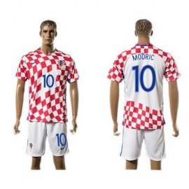 Croatia #10 Modric Home Soccer Country Jersey