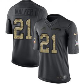 Nike Detroit Lions #21 Tracy Walker Black Mens Stitched NFL Limited 2016 Salute To Service Jersey