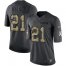 Nike Detroit Lions #21 Tracy Walker Black Mens Stitched NFL Limited 2016 Salute To Service Jersey