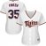 Minnesota Twins #35 Michael Pineda White Home Womens Stitched MLB Jersey