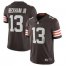 Cleveland Browns #13 Odell Beckham Jr. Mens Nike Brown 2020 Vapor Limited Jersey