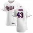 Minnesota Twins #43 Lewis Thorpe Mens Nike White Home 2020 Authentic Player MLB Jersey