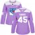 Adidas New York Rangers #45 Kappo Kakko Purple Authentic Fights Cancer Womens Stitched NHL Jersey
