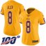 Nike Washington Football Team #8 Kyle Allen Gold Womens Stitched NFL Limited Rush 100th Season Jersey