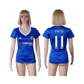 Womens Chelsea #11 Pato Home Soccer Club Jersey
