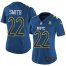 Nike Minnesota Vikings #22 Harrison Smith Navy Womens Stitched NFL Limited NFC 2017 Pro Bowl Jersey