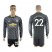 Manchester United #22 Mkhitaryan Black Long Sleeves Soccer Club Jersey