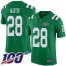 Nike New York Jets #28 Curtis Martin Green Mens Stitched NFL Limited Rush 100th Season Jersey
