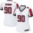Nike Atlanta Falcons #90 Marlon Davidson White Womens Stitched NFL New Elite Jersey