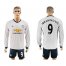 Manchester United #9 Ibrahimovic Sec Away Long Sleeves Soccer Club Jersey