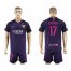 Barcelona #17 Elhadda Away Soccer Club Jersey