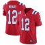 Nike New England Patriots #12 Tom Brady Red Alternate Youth Stitched NFL Vapor Untouchable Limited Jersey