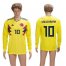Colombia #10 Valderrama Home Long Sleeves Soccer Country Jersey