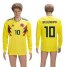 Colombia #10 Valderrama Home Long Sleeves Soccer Country Jersey