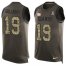 Nike New York Giants #19 Kenny Golladay Green Mens Stitched NFL Limited Salute To Service Tank Top Jersey