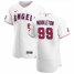Los Angeles Angels #99 Keynan Middleton Mens Nike White Home 2020 Authentic Player MLB Jersey