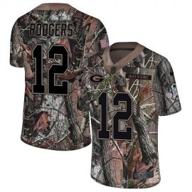 Nike Green Bay Packers #12 Aaron Rodgers Camo Mens Stitched NFL Limited Rush Realtree Jersey