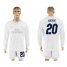 Real Madrid #20 Asensio Marine Environmental Protection Home Long Sleeves Soccer Club Jersey