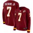 Nike Washington Football Team #7 Dwayne Haskins Jr Burgundy Red Team Color Womens Stitched NFL Limited Therma Long Sleeve Jersey