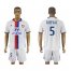 Lyon #5 Bisevac Home Soccer Club Jersey