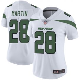 Nike New York Jets #28 Curtis Martin White Womens Stitched NFL Vapor Untouchable Limited Jersey