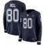 Nike Dallas Cowboys #80 Blake Bell Navy Blue Team Color Womens Stitched NFL Limited Therma Long Sleeve Jersey