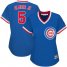 Chicago Cubs #5 Albert Almora Jr. Blue Cooperstown Womens Stitched MLB Jersey