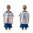 Italy #6 Baresi White Away Kid Soccer Country Jersey