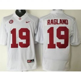 Alabama Crimson Tide #19 Reggie Ragland White Stitched NCAA Jersey