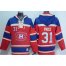 Montreal Canadiens #31 Carey Price Red Sawyer Hooded Sweatshirt Stitched NHL Jersey