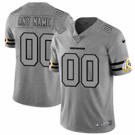 Washington Redskins Custom Mens Nike Gray Gridiron II Vapor Untouchable Limited NFL Jersey